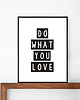 plakaty POSTER -  Do what you love  - 30x40 cm