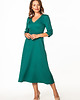 sukienki midi damskie Sukienka maxi z zamkiem krytym T364