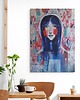 obrazy Obraz ręcznie malowany na płótnie 70x100 cm - Nimfa Wodna