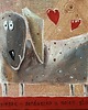 obrazy Mój piesek - serduszko u moich stóp. Giclee