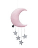 karuzele i girlandy do łóżeczka RÓŻOWY mobil księżyc Velvet