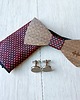 muszki i krawaty Zestaw z drewnianą muszką PUZZLE czerń
