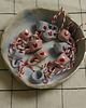breloki Mini kubeczki zawieszki. Ceramiczne charmsy