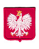 naszywki na ubrania Naszywka naprasowanka GODŁO POLSKI CZERWONE termo haft POLSKIE 6x5,5cm