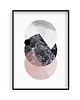 plakaty STONE 4 - plakat skandynawski pastelowy