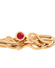 pierścionki złote Twigs Gold Ruby