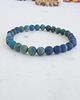 bransoletki z kamieni naturalnych Chryzokola matowa bransoletka