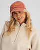 czapki damskie Sprana czapka z daszkiem VINTAGE pomarańczowa