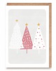 kartki świąteczne Kartka na Boże Narodzenie Pastelowe choinki