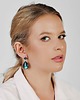 kolczyki szklane Perłowe kolczyki krople w odcieniu morza Isin e11/17