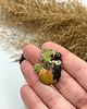 kolczyki z miedzi Kolczyki Dynia i Kruk Handmade