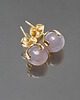 kolczyki z kamieniami Dots - agaty szare mystic /alloys collection/ - sztyfty