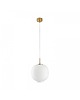 lampy wiszące Lampa Wisząca Lampa Szklana Palla Biała 35 cm