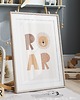 obrazy i plakaty do pokoju dziecięcego Plakat ROAR z Lwem P66