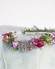 Ślubne ozdoby do włosów Fioletowy wianek wianek na głowę boho