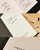 dodatki ślubne Menu weselne składane na stół, złote,21x10cm, 5szt