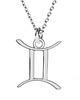 srebrne naszyjniki Znak zodiaku BLIŹNIĘTA -naszyjnik srebro, złoto,róż