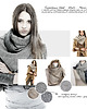 szale damskie Szal Komin Tuba Etola - Tweed HERRINGBONE