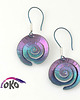 kolczyki wire wrapping Tytanowe kolczyki