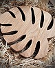 podkładki do kuchni Drewniany liść monstera, podstawka z drewna