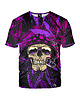 t-shirt damskie Damski T-shirt DR.CROW Cannabis Skull Pink