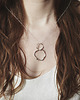 wisiory WAVES Circle / silver necklace