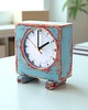zegary Zegar drewniany - cichy mechanizm BLUE