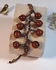 bransoletki wire wrapping Bransoletka gałązka z piaskiem pustyni