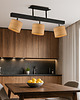 plafony Drewniana lampa sufitowa z regulowanymi kloszami HOLLYWOOD ECO
