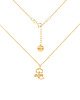 chokery Pozłacany choker pancerka ze znakiem zodiaku Skorpion