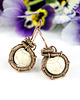 kolczyki wire wrapping Kolczyki z howlitem