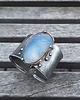 bransoletki wire wrapping Błękitna rzeka -  bransoletka regulowana