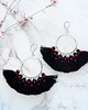 kolczyki chwosty  Kolczyki z chwostami Boho Big - Black