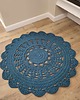 dywany Dywan szydełkowy ze sznurka bawełnianego 90cm