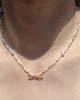 chokery Choker kolardka kwarc rozowy
