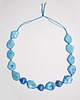 korale Naszyjnik - Niebieskie duże korale