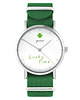 zegarki unisex Zegarek - Lucky time - zielony, nylonowy