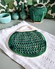 deski do krojenia i tace Podstawka ceramiczna zielona