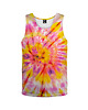 t-shirty dla dziewczynki Bokserka Top Girl DR.CROW Tie Die Pink