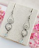 kolczyki wire wrapping Kolczyki Topaz stal chirurgiczna handmade wirewrapping