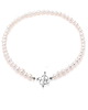 chokery Choker / naszyjnik "Heart" z naturalnych pereł- srebro 925 pozłacane