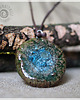 wisiory Jasnoniebieski wisiorek ceramiczny SEAGLASS, naszyjnik z duszą