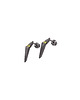 kolczyki srebrne Kolczyki srebrne Geommetry GEMstone / black silver earrings