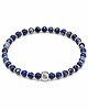 biżuteria męska Lapis Lazuli, Hematyt i Stal minimalistyczna bransoletka