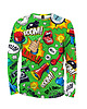 bluzy męskie Koszulka Longsleeve Męska DR.CROW Komiks Green