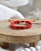 bransoletki na sznurku Tkana bransoletka fire weave
