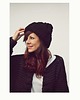 czapki damskie Czarna czapka beanie handmade z wełną