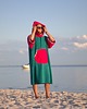 stroje kąpielowe i kostiumy kąpielowe damskie Szlafrok dla morsa - Surf Poncho - Green Energy