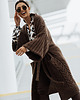 kardigany damskie Kardigan MAXI BROWN