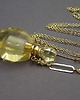 wisiory Sekretnik /quartz lemon/ naszyjnik